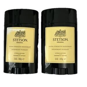Stetson Original Extra Strength Deodorant Citrus & Vetiver 3 Oz / 85 g 2 Pack